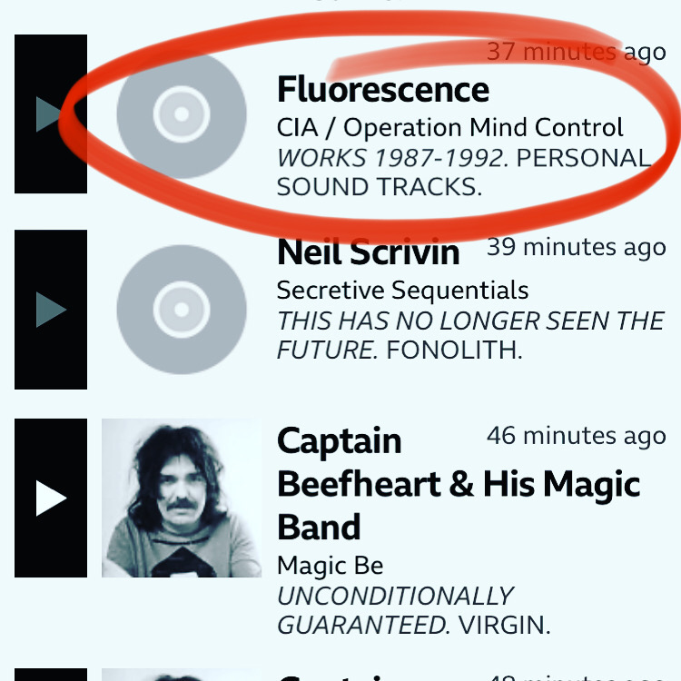 CIA from Operation Mind Control’s Fluorescence on this week’s Stuart Maconie’s Freak Zone
